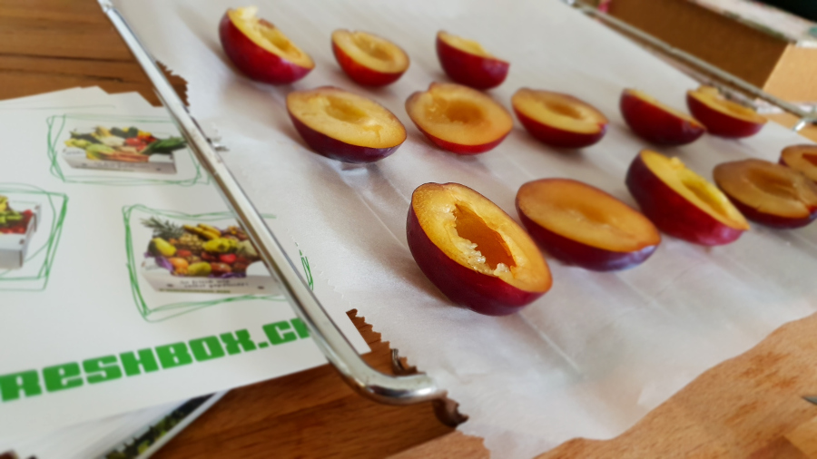 Selbstgemachte Dörrzwetschgen